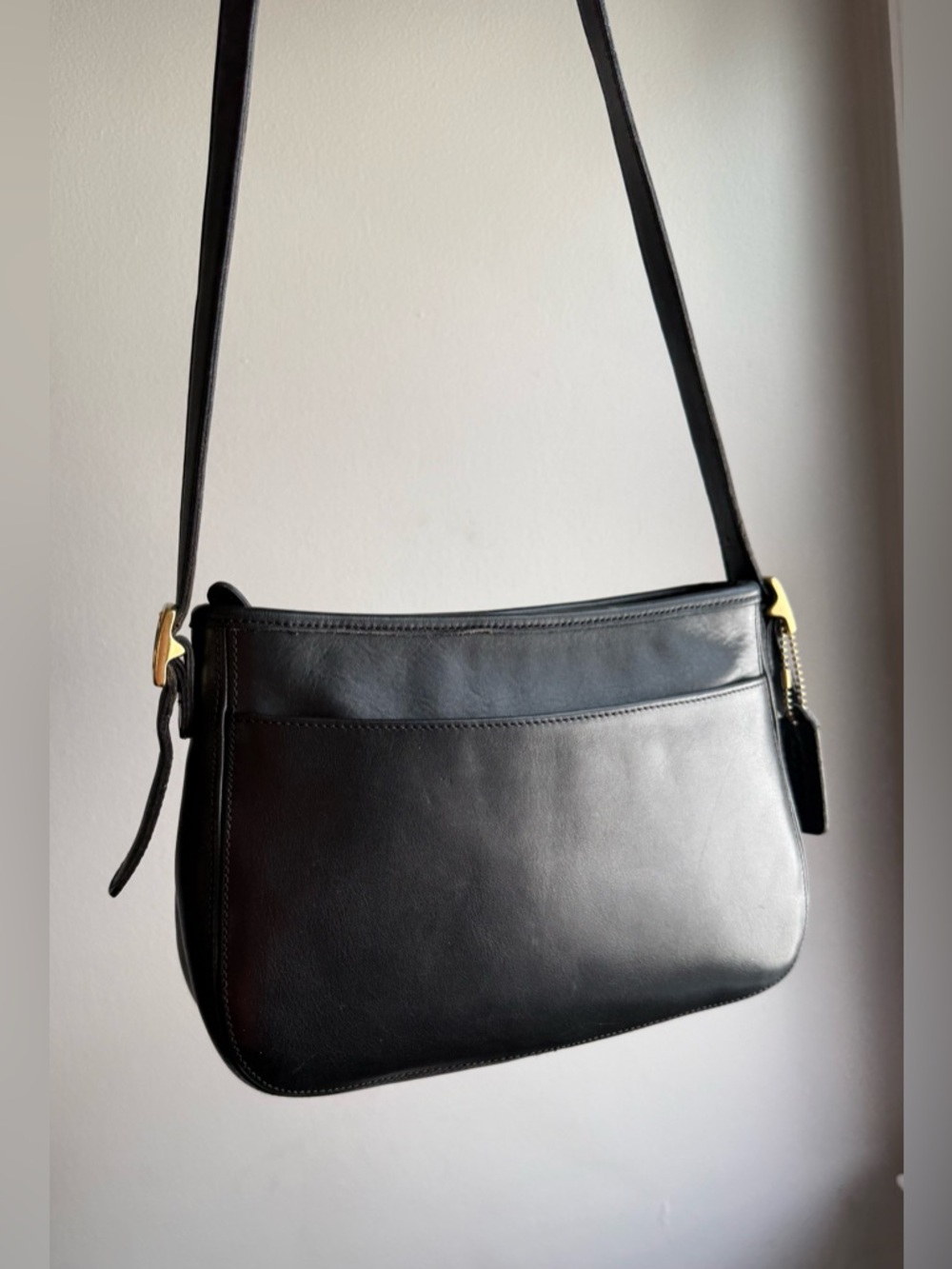 Coach Chelsea Zip Shoulder Bag Style 6000 Black USA - Picture 5 of 12
